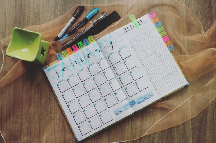 annual planner flexible schedule