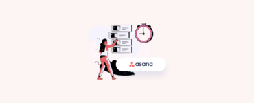 illustration of a woman doing her asana time management with day.io