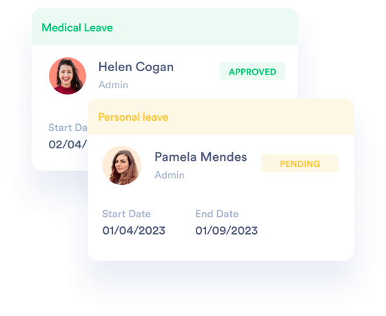 Medical leaves for approval by day.io