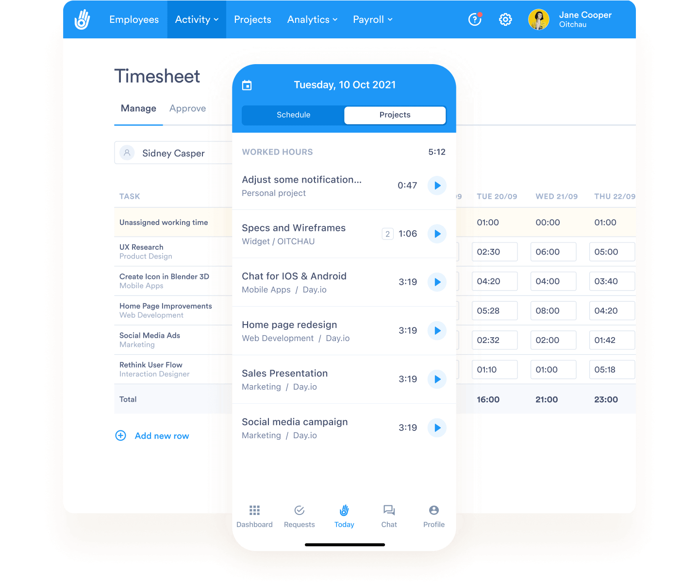 time tracking